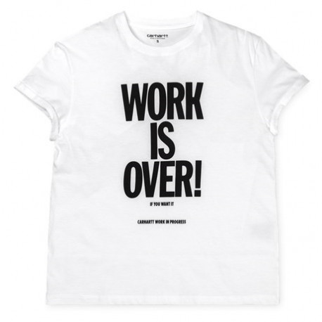 T-Shirt Femme Work is over Carhartt