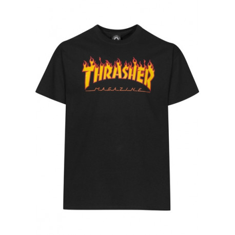 T-shirt flame logo Thrasher